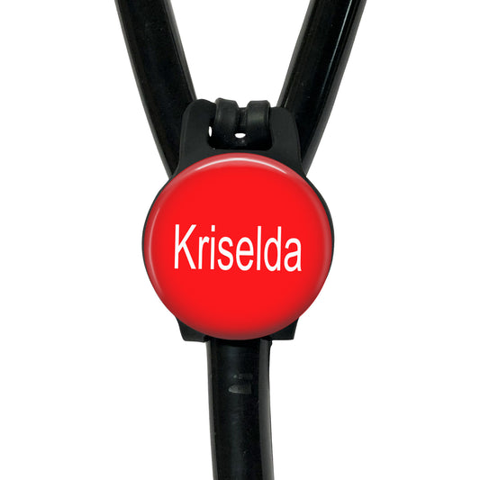 Stethoscope Id Tag - Personalized Adjustable Silicone Anti-Theft Holder - 009