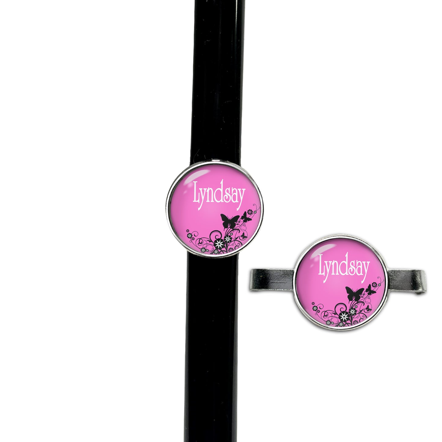 Colorful Butterfly Stethoscope Id Name Tag Charm Personalized