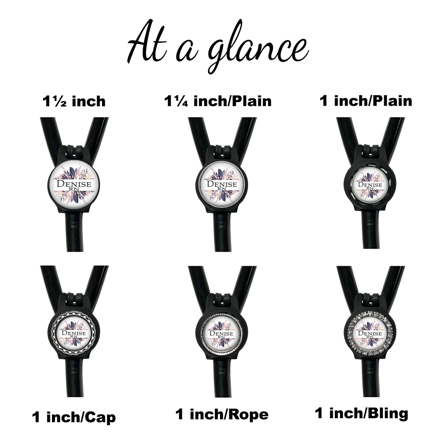 Pink Gray Feathers Yoke Stethoscope Id Name Air Tag Holder Personalized