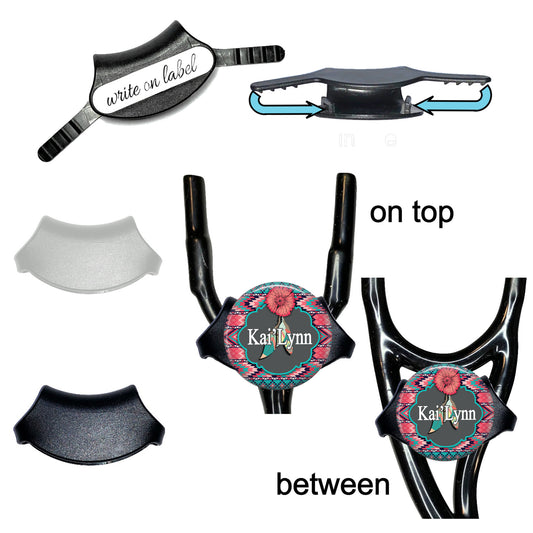 Personalized Stethoscope Tag - Southwest Pattern Yoke Custom Medical Nameplate 042