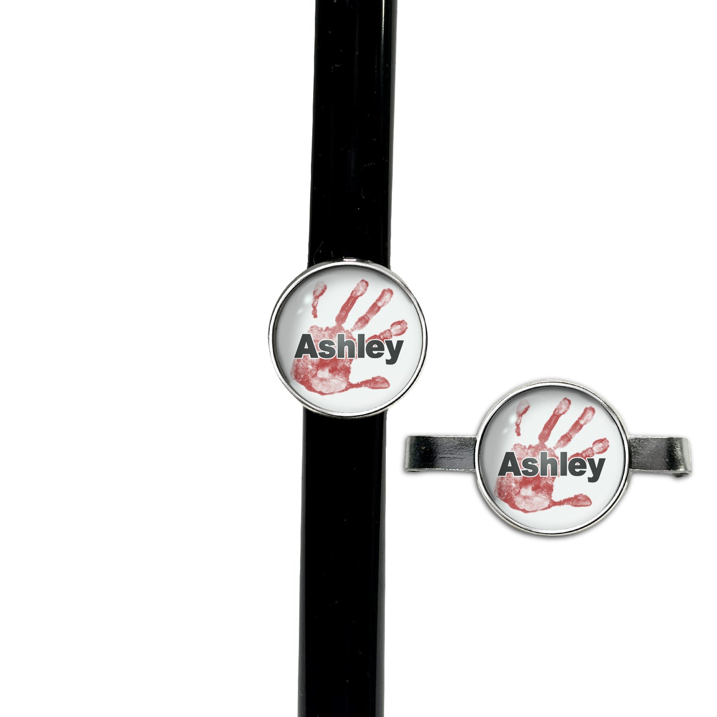 Emergency Handprint Stethoscope Id Name Tag Charm Personalized