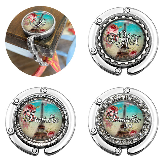 Purse Hanger - Folding Bag Hook with Non Slip Grip | Table & Desk Use Accessory