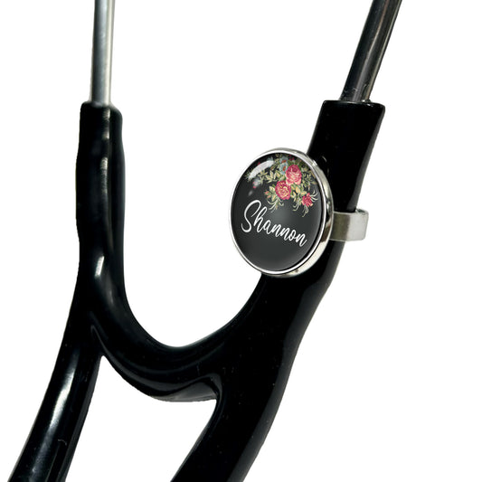 Personalized Stethoscope Tag - Custom Nurse Name ID Charm for Healthcare Workers