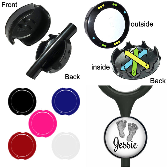 Stethoscope Name Tag - Custom Medical ID Tag Personalized Stethoscope Accessory 264