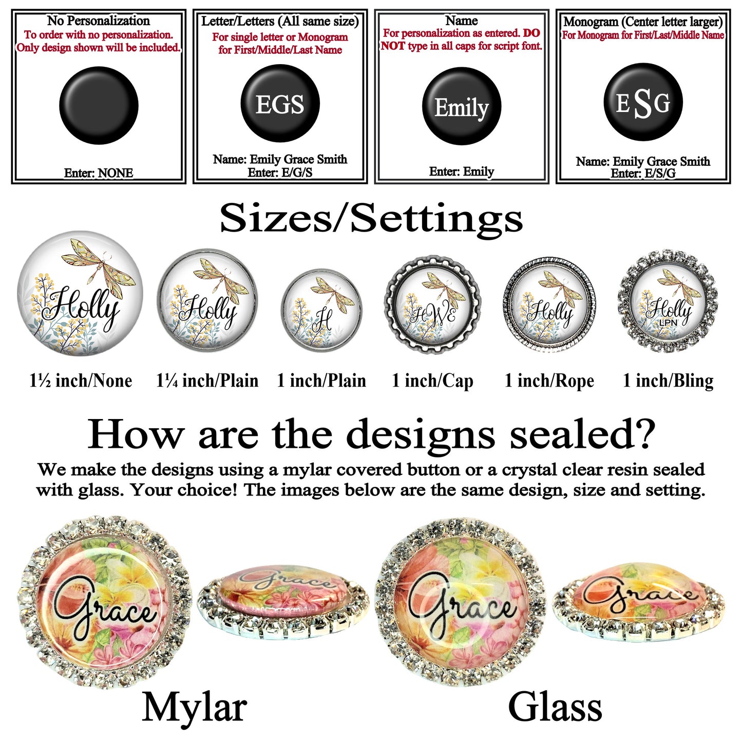 Dragonfly Meadow Yoke Stethoscope Id Name Tag Personalized