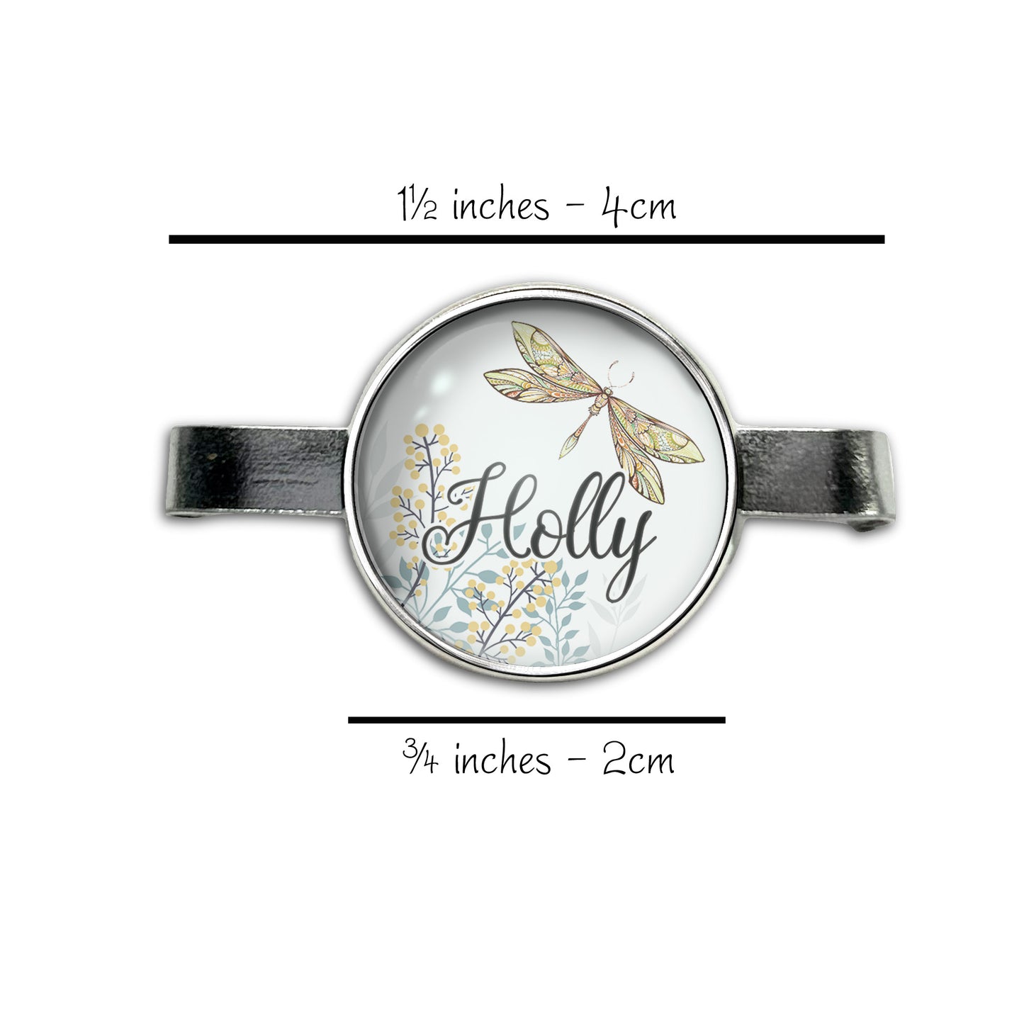 Dragonfly Meadow Stethoscope Id Name Tag Charm Personalized