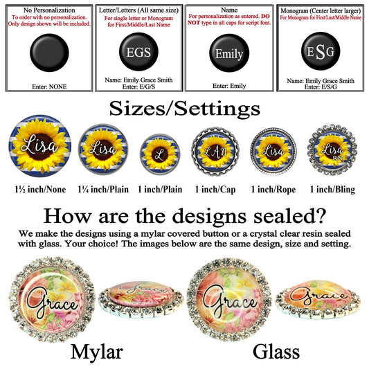 Personalized Stethoscope Id Tag - Custom Nurse Sunflower Stethoscope Tag 519