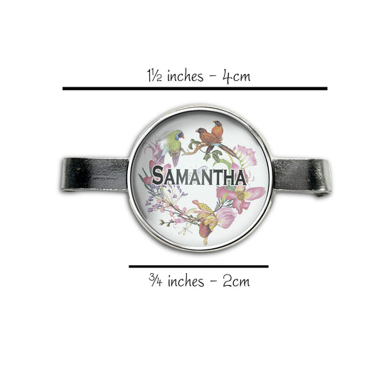 Butterfly Flower Wreath Stethoscope Id Name Tag Charm Personalized