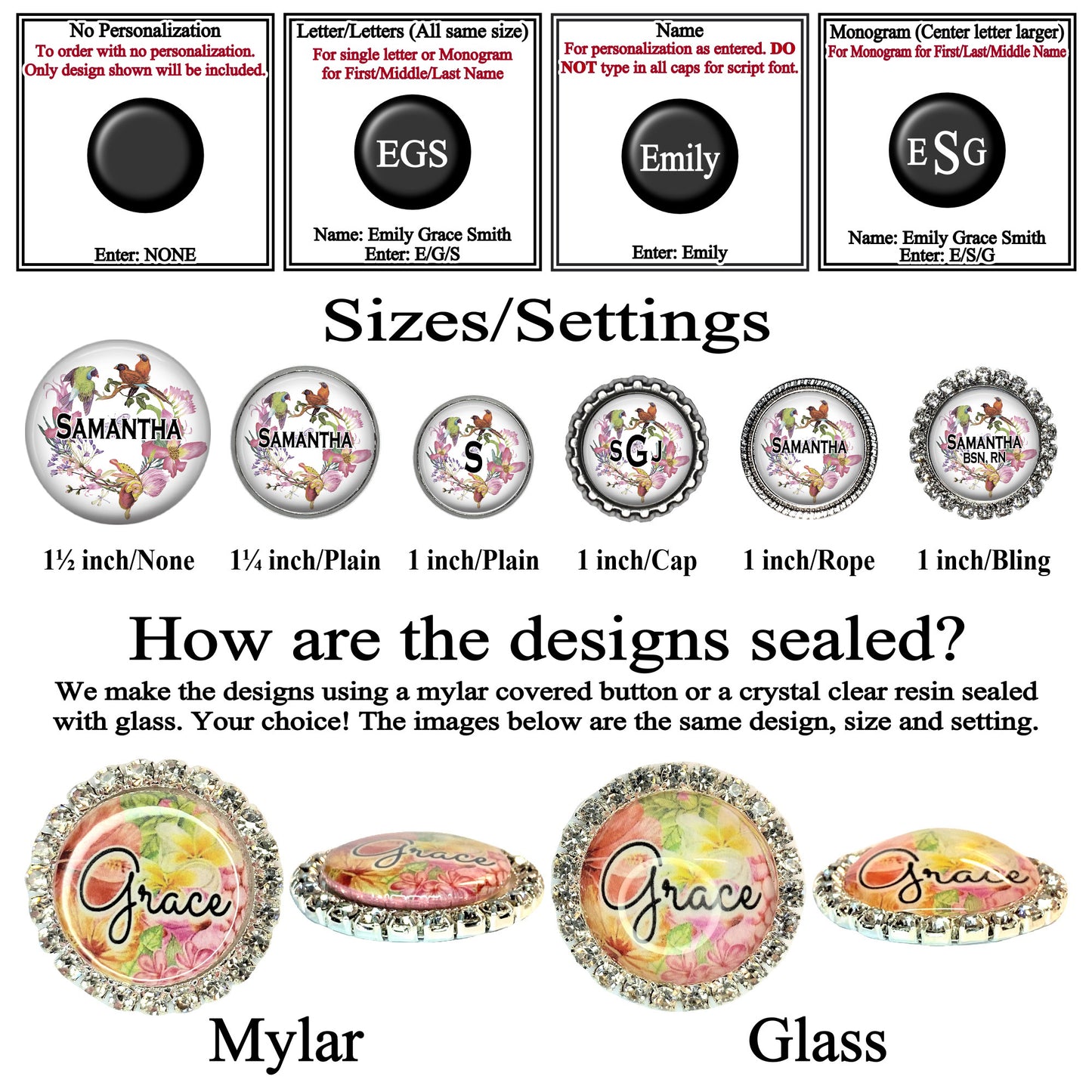 Butterfly Flower Wreath Stethoscope Id Name Tag Personalized