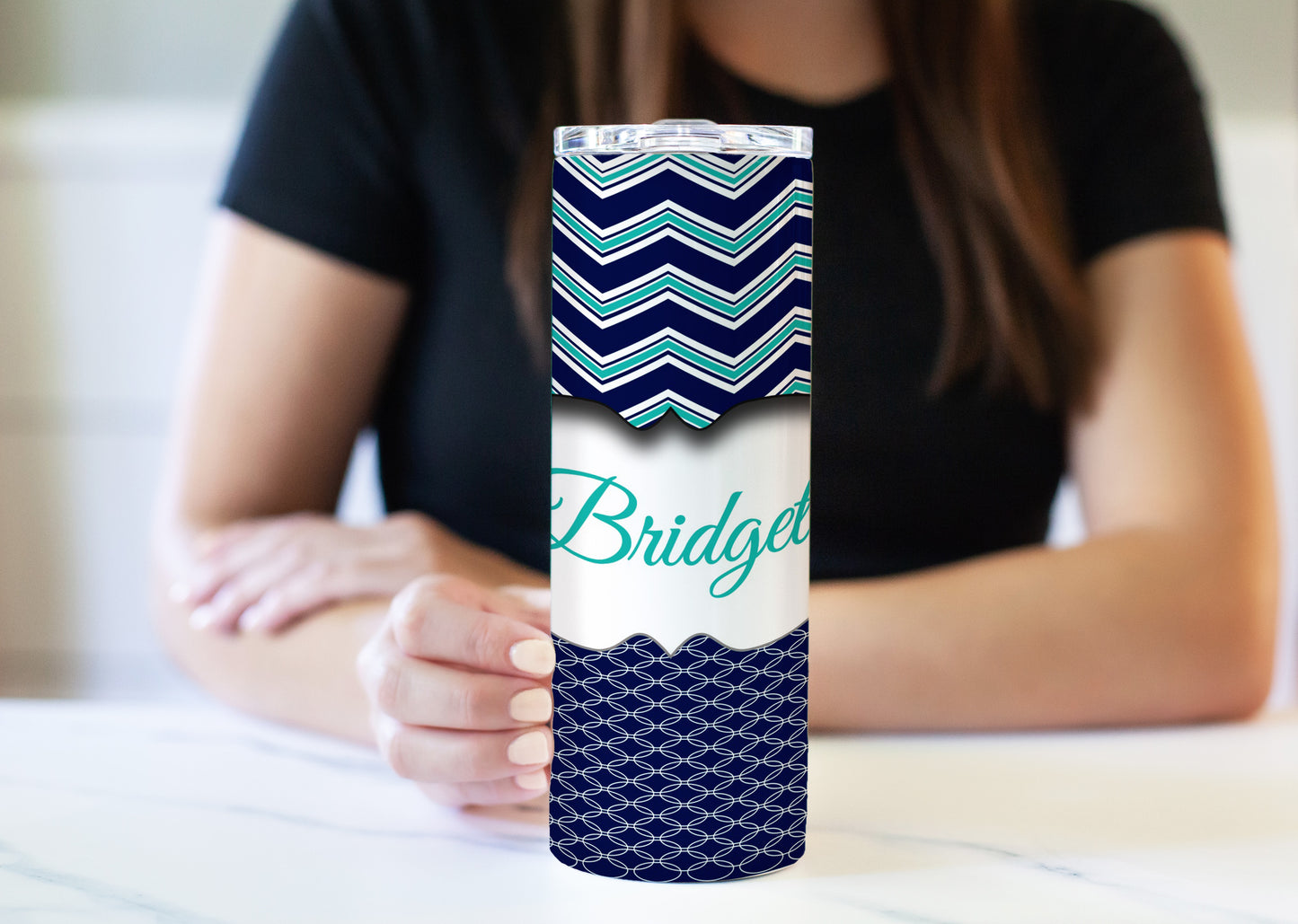 Chevron (6 Colors) 20 oz Skinny Tumbler