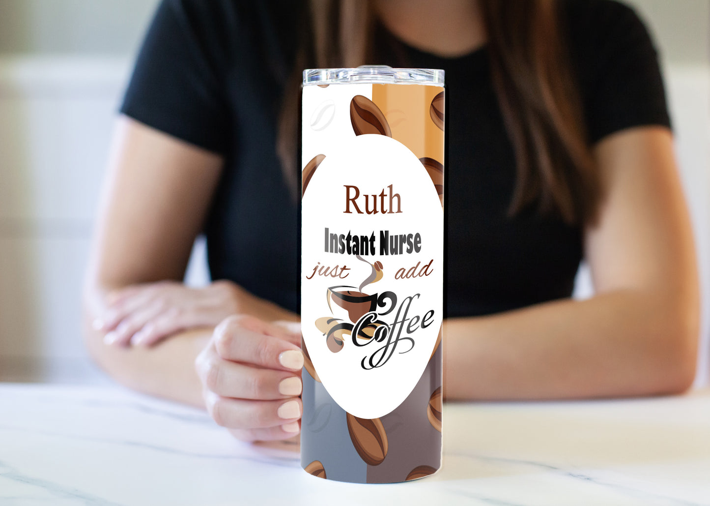 Instant Nurse Coffee 20 oz Skinny Tumbler