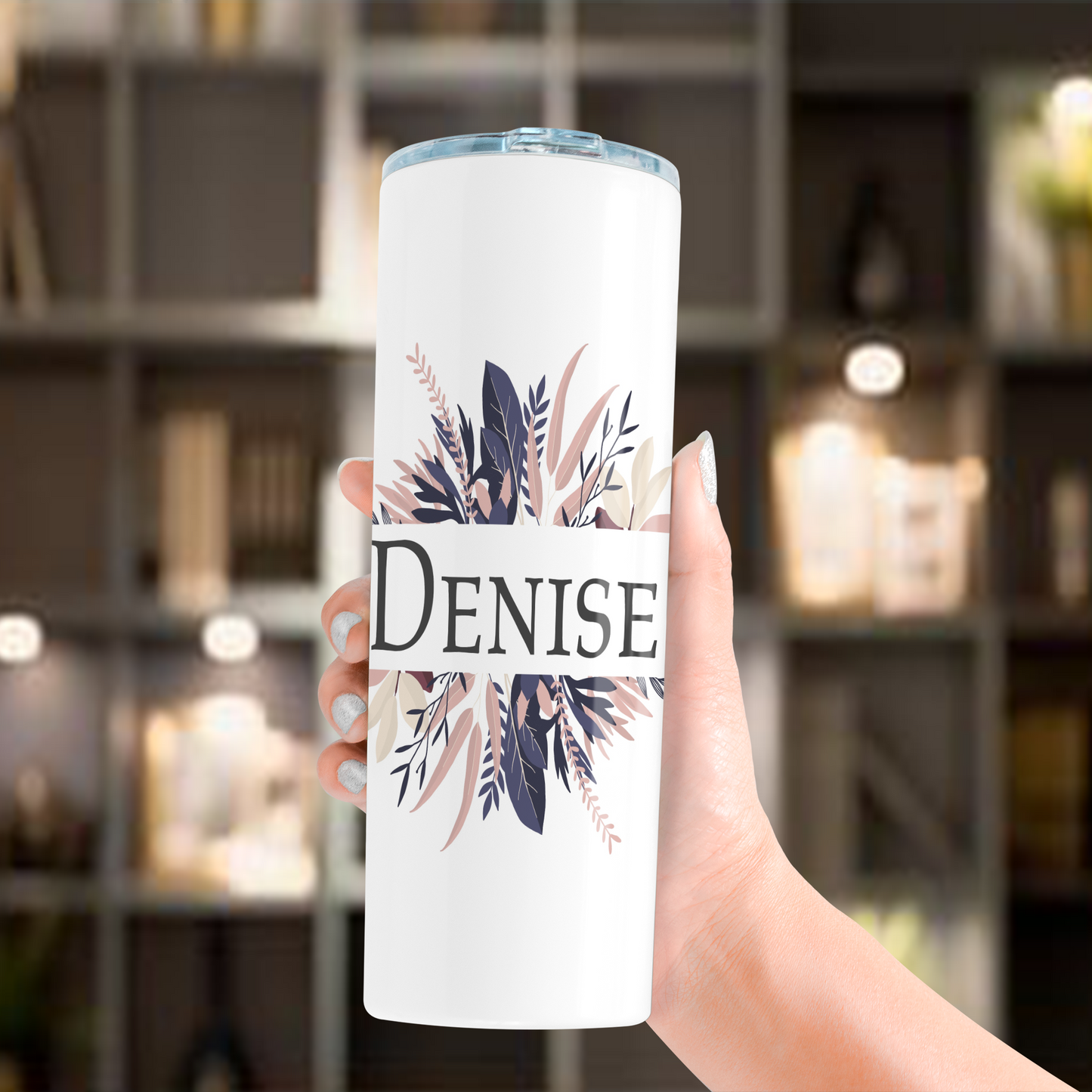 Ferns and Feathers 20 oz Skinny Tumbler