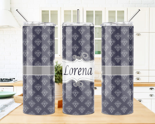 20 oz Skinny Tumbler – Personalized Double Wall Vacuum Insulated Stainless Steel Cup