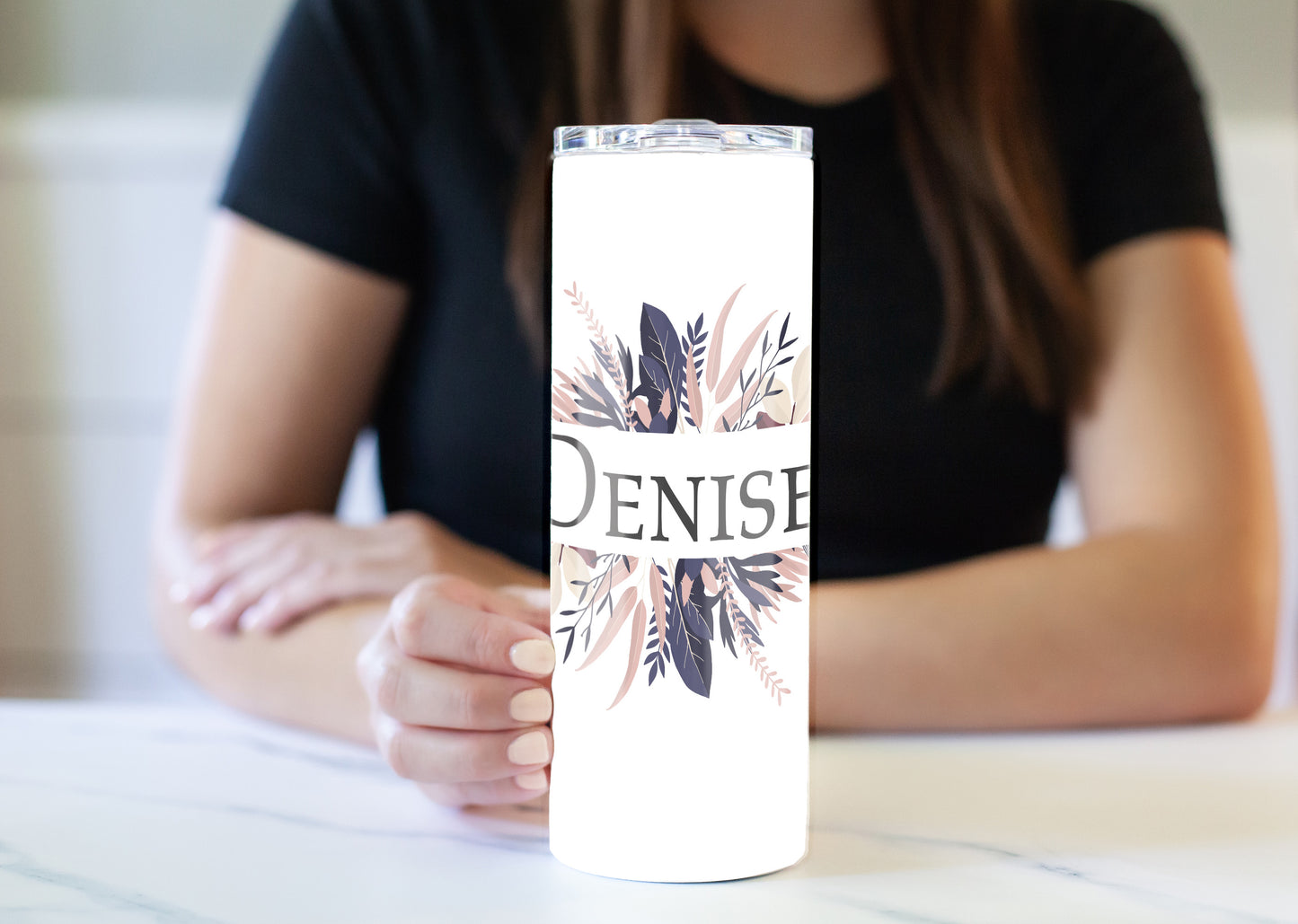 Ferns and Feathers 20 oz Skinny Tumbler