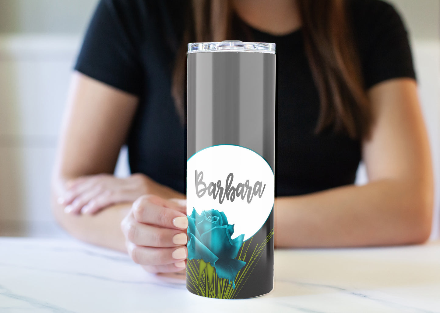 Dark Night Rose (6 Colors) 20 oz Skinny Tumbler