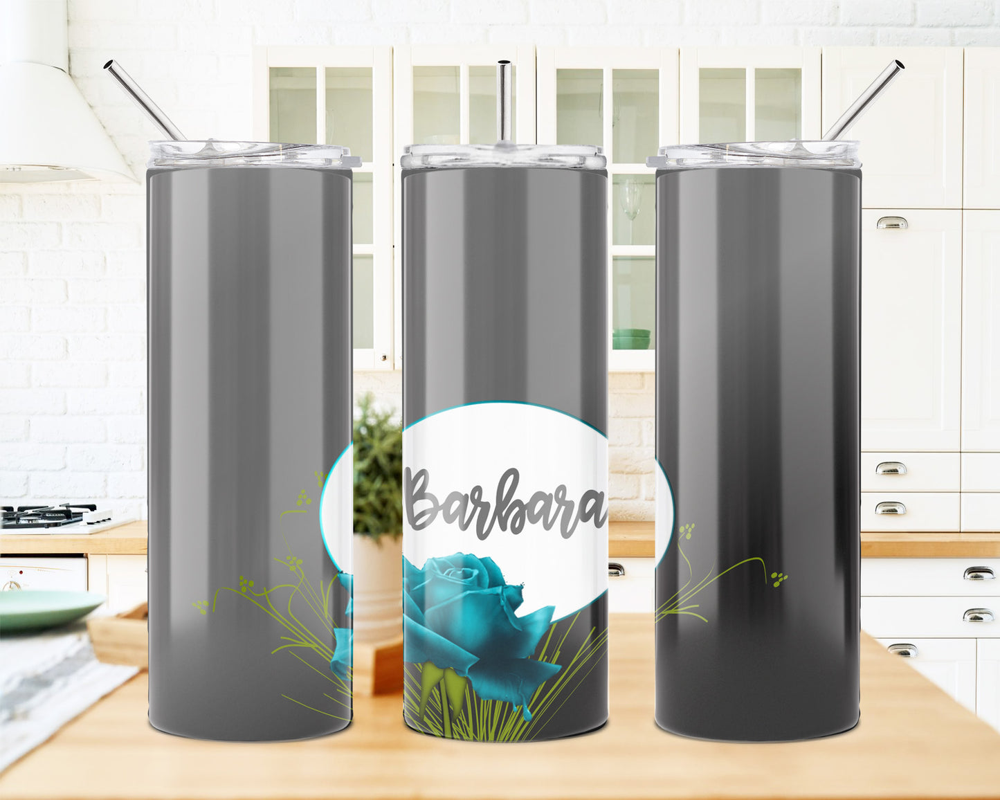 Dark Night Rose (6 Colors) 20 oz Skinny Tumbler