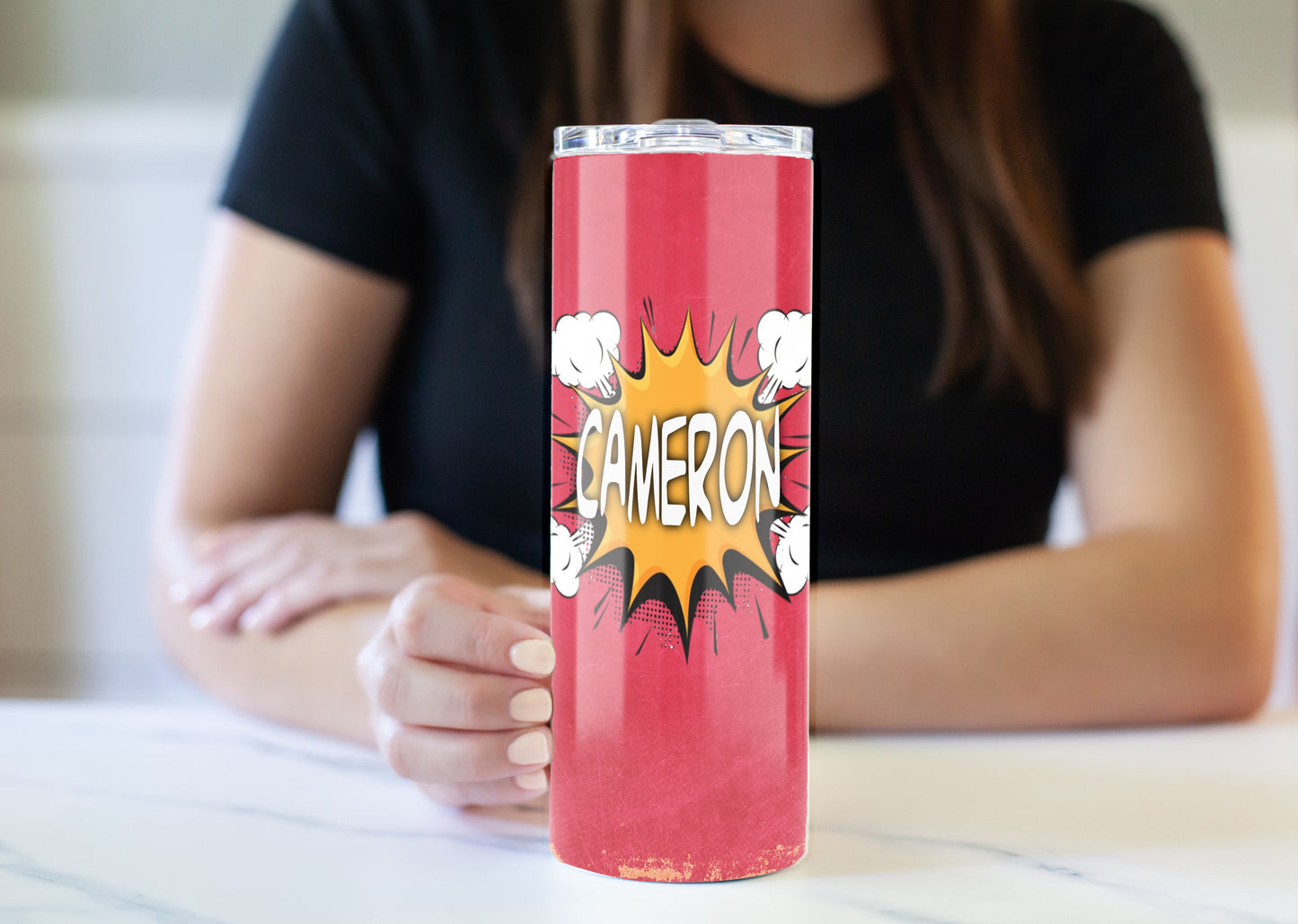 Comic Book 20 oz Skinny Tumbler