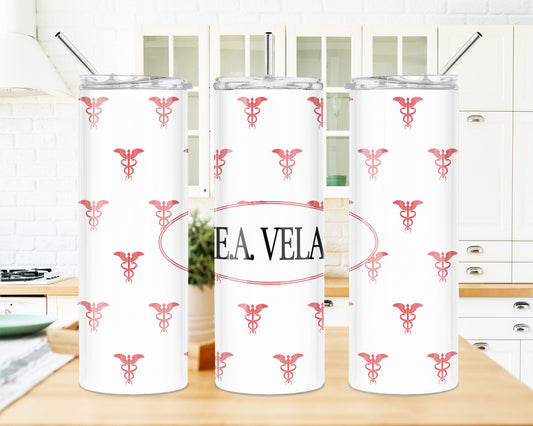 20 oz Skinny Tumbler | Insulated Medical Tumbler Design - Stainless Steel Cup