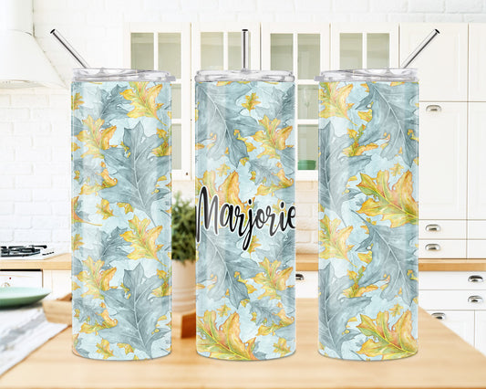 20 Oz Skinny Tumbler | Vacuum Insulated Cup | Custom Name Stainless Steel Tumbler