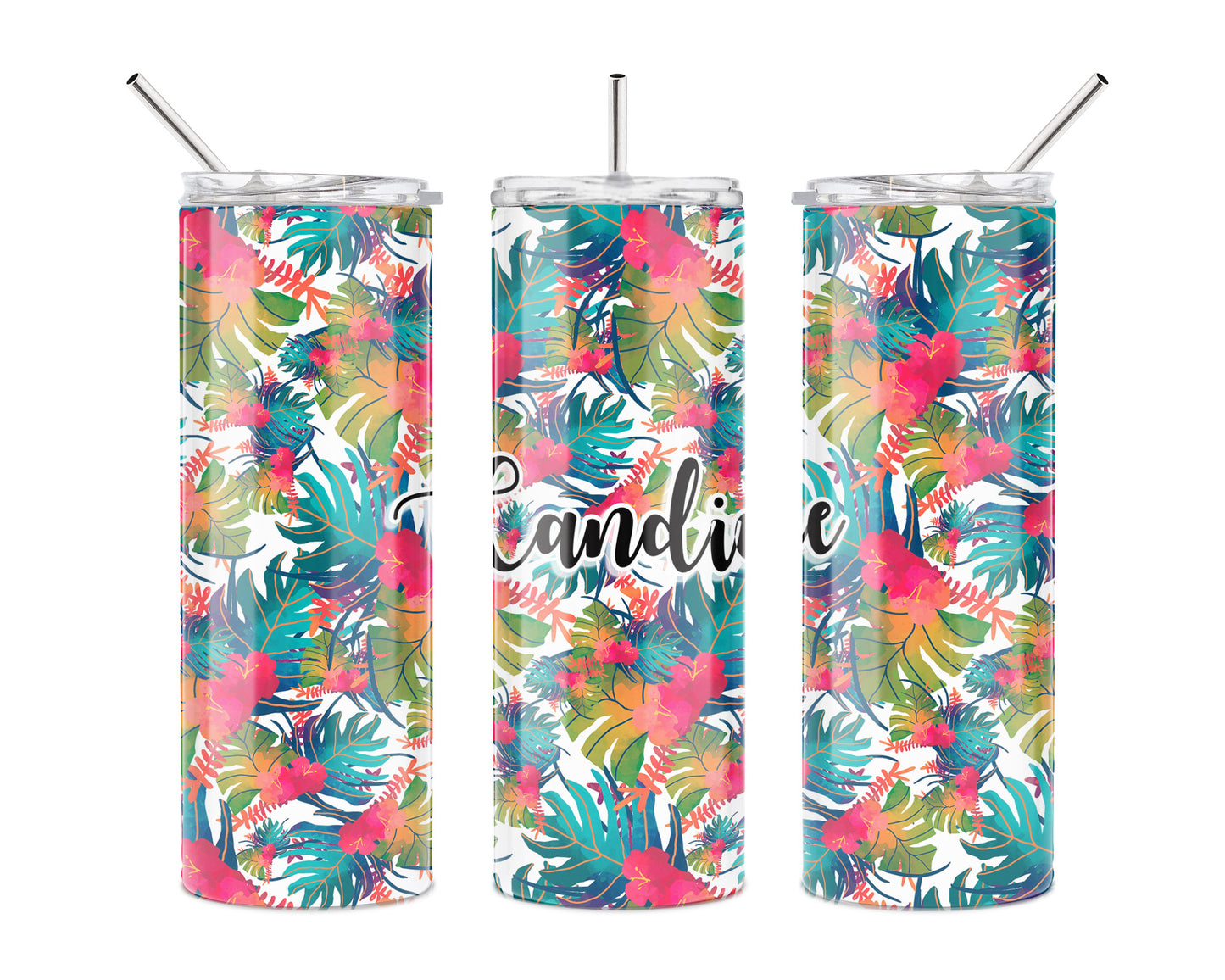 Tropical Ferns 20 oz Skinny Tumbler