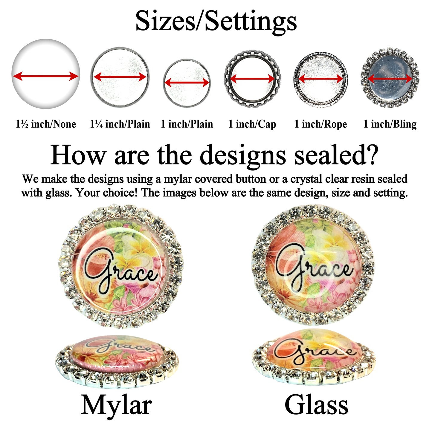 Flower Medallion (12 Colors) Retractable ID Badge Reel Holder
