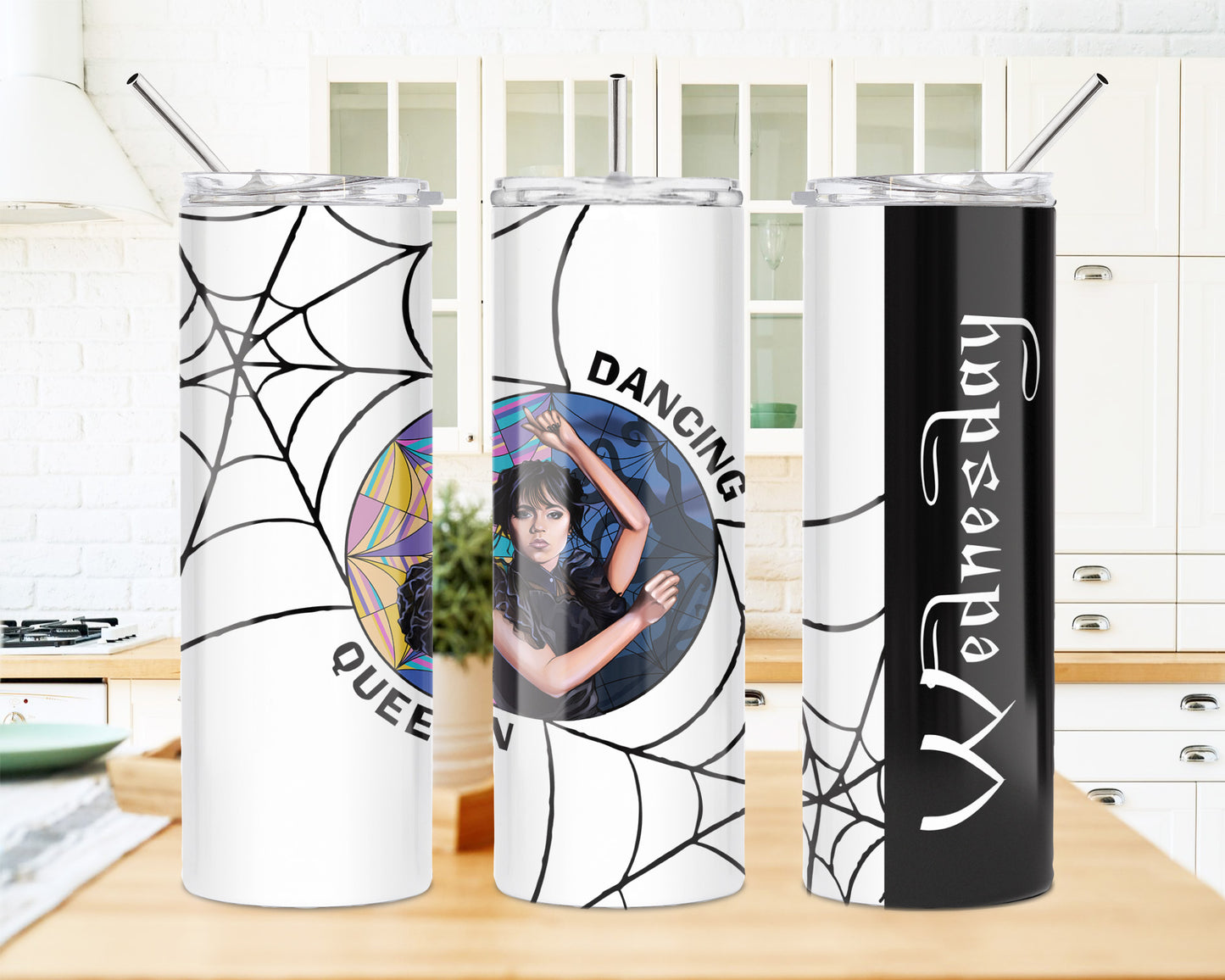 Wednesday Addams Dancing Queen 20oz Skinny Tumbler