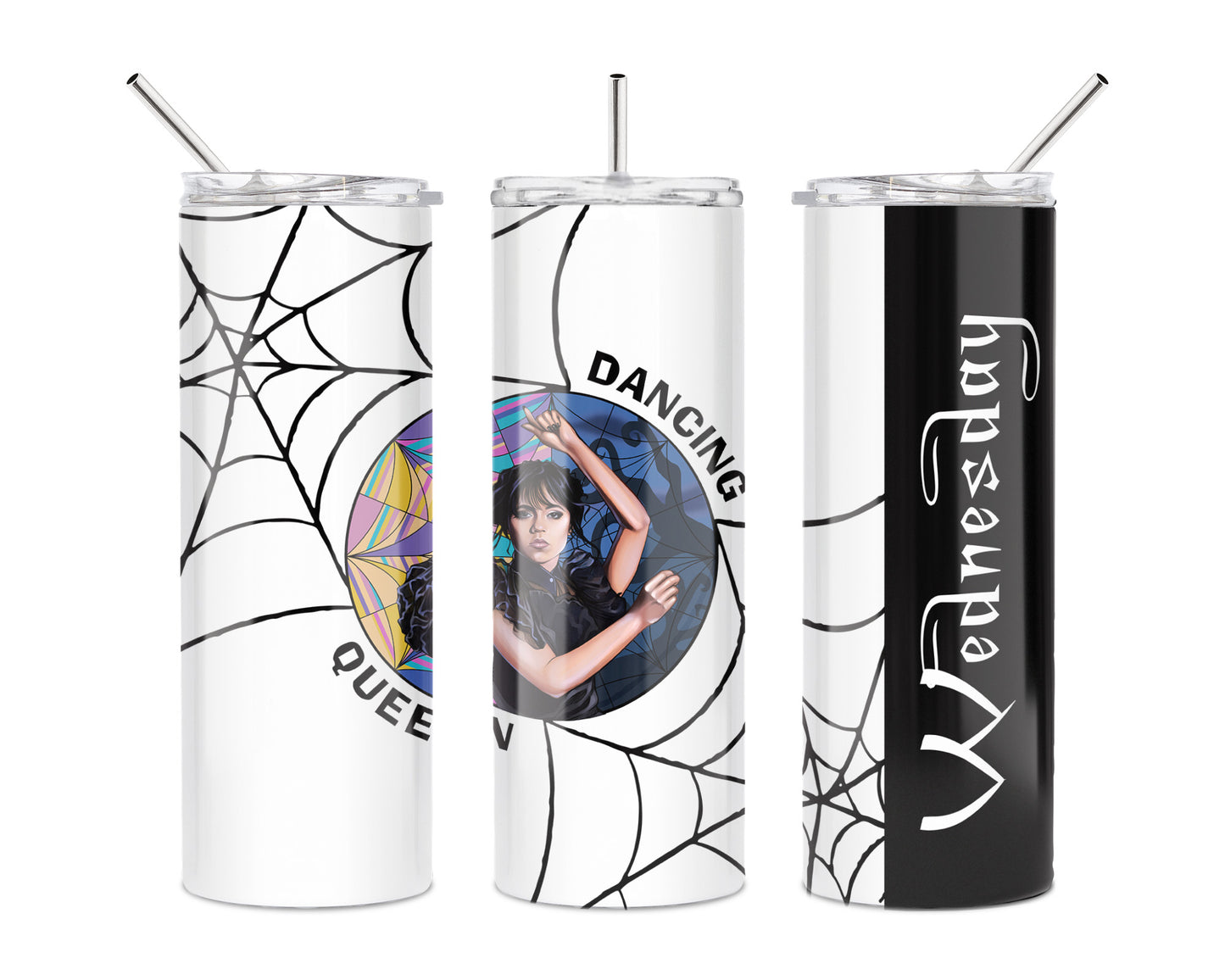 Wednesday Addams Dancing Queen 20oz Skinny Tumbler