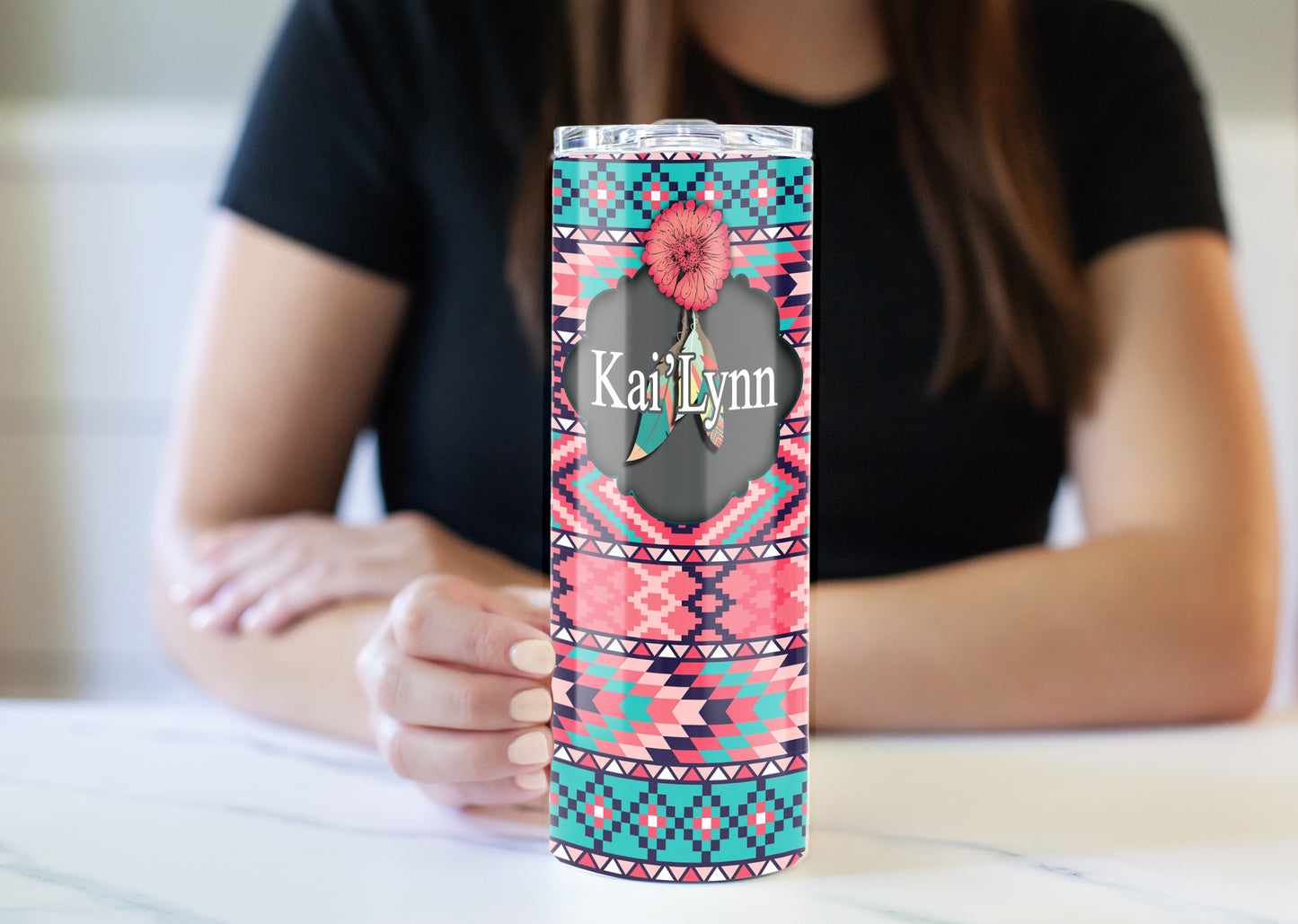 Midwest Feathers 20 oz Skinny Tumbler