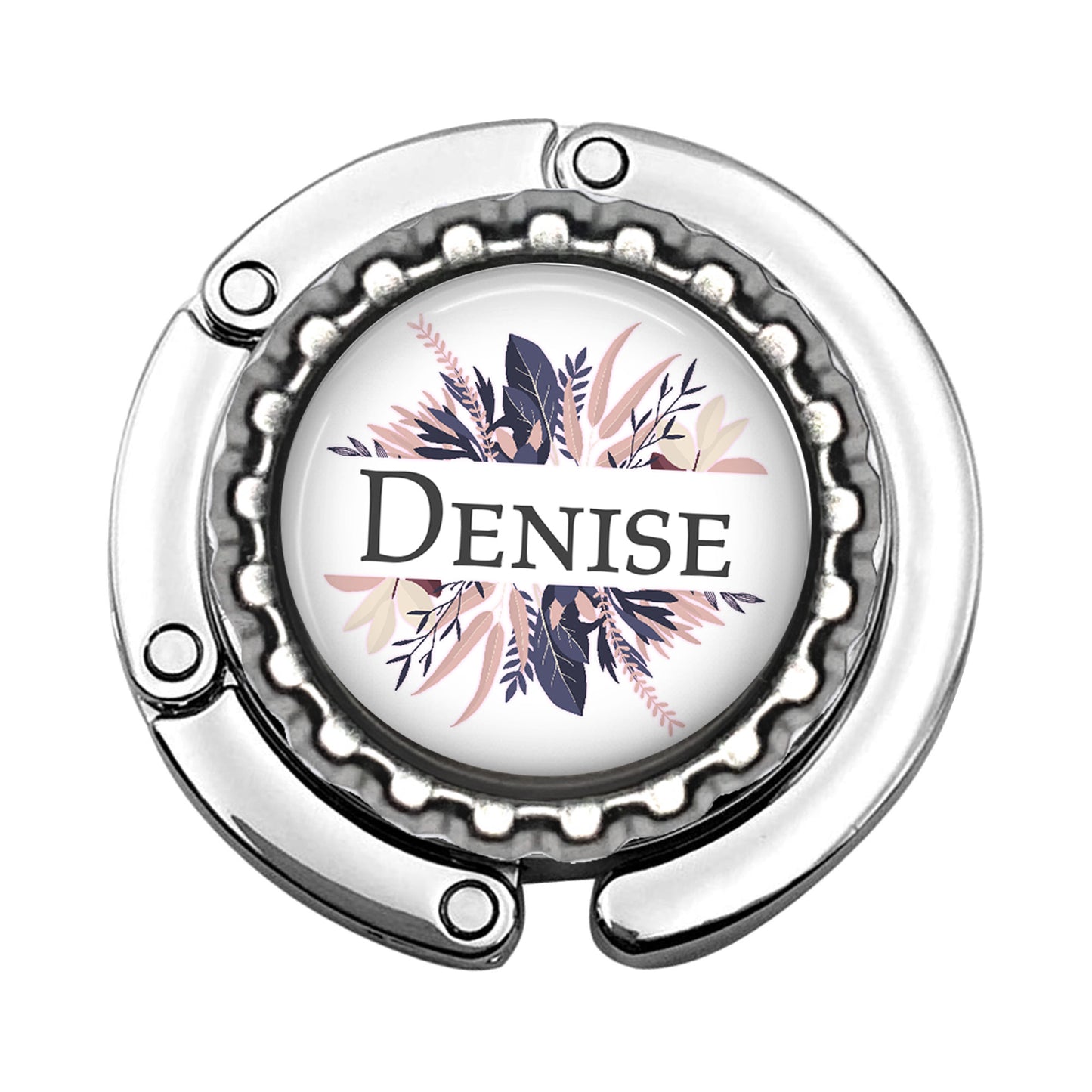 a bottle opener with a floral design on it