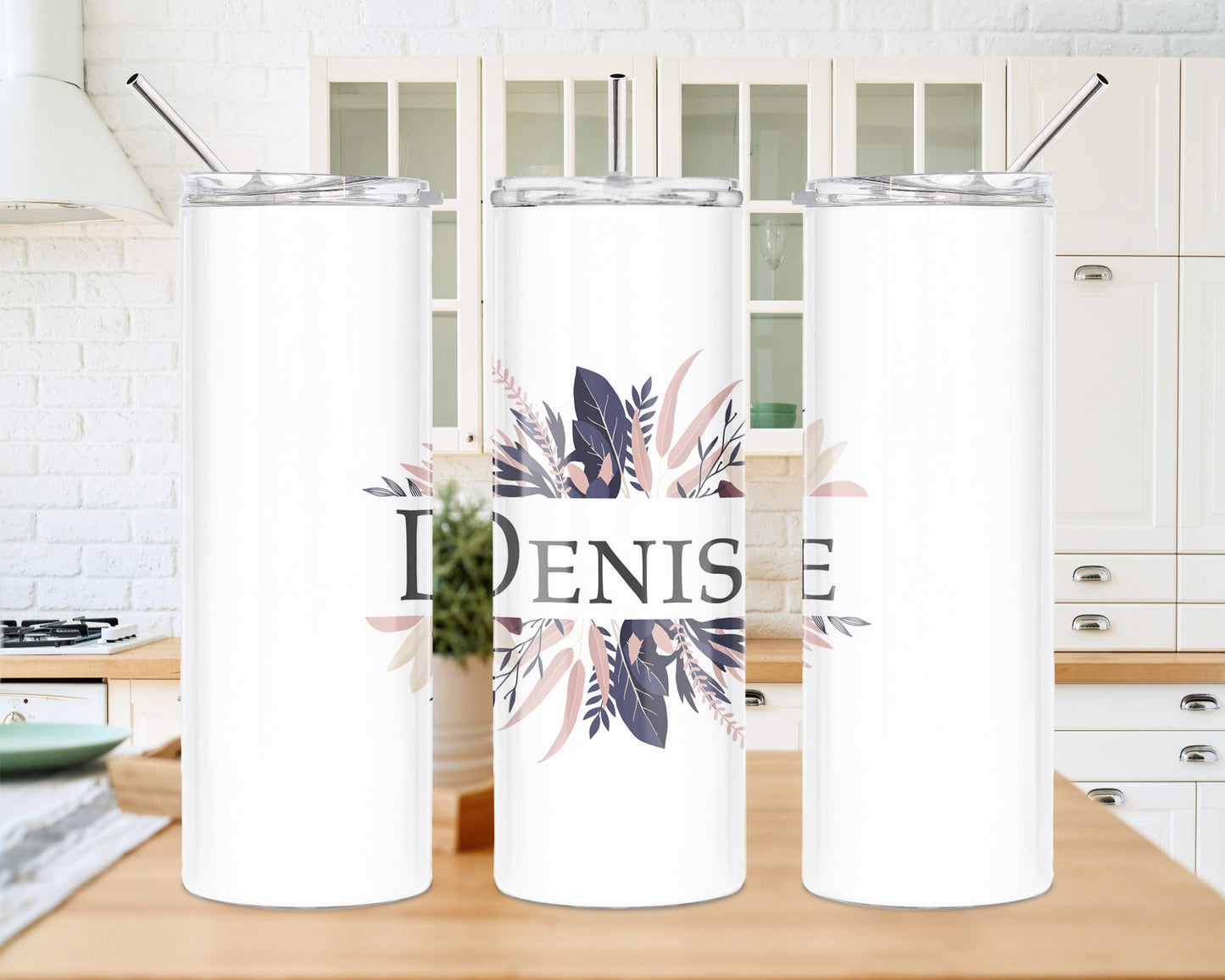 Ferns and Feathers 20 oz Skinny Tumbler