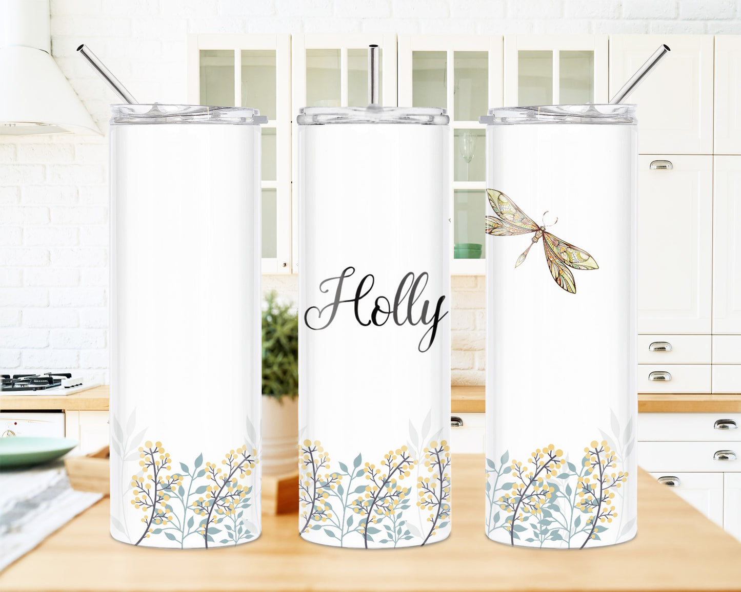 Dragonfly Meadow 20 oz Skinny Tumbler