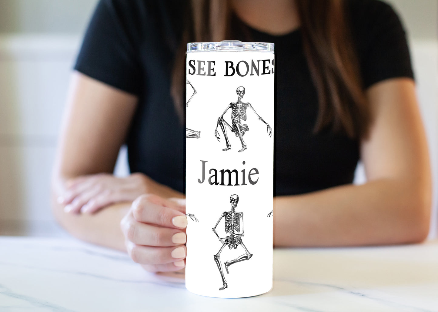 I See Bones 20 oz Skinny Tumbler