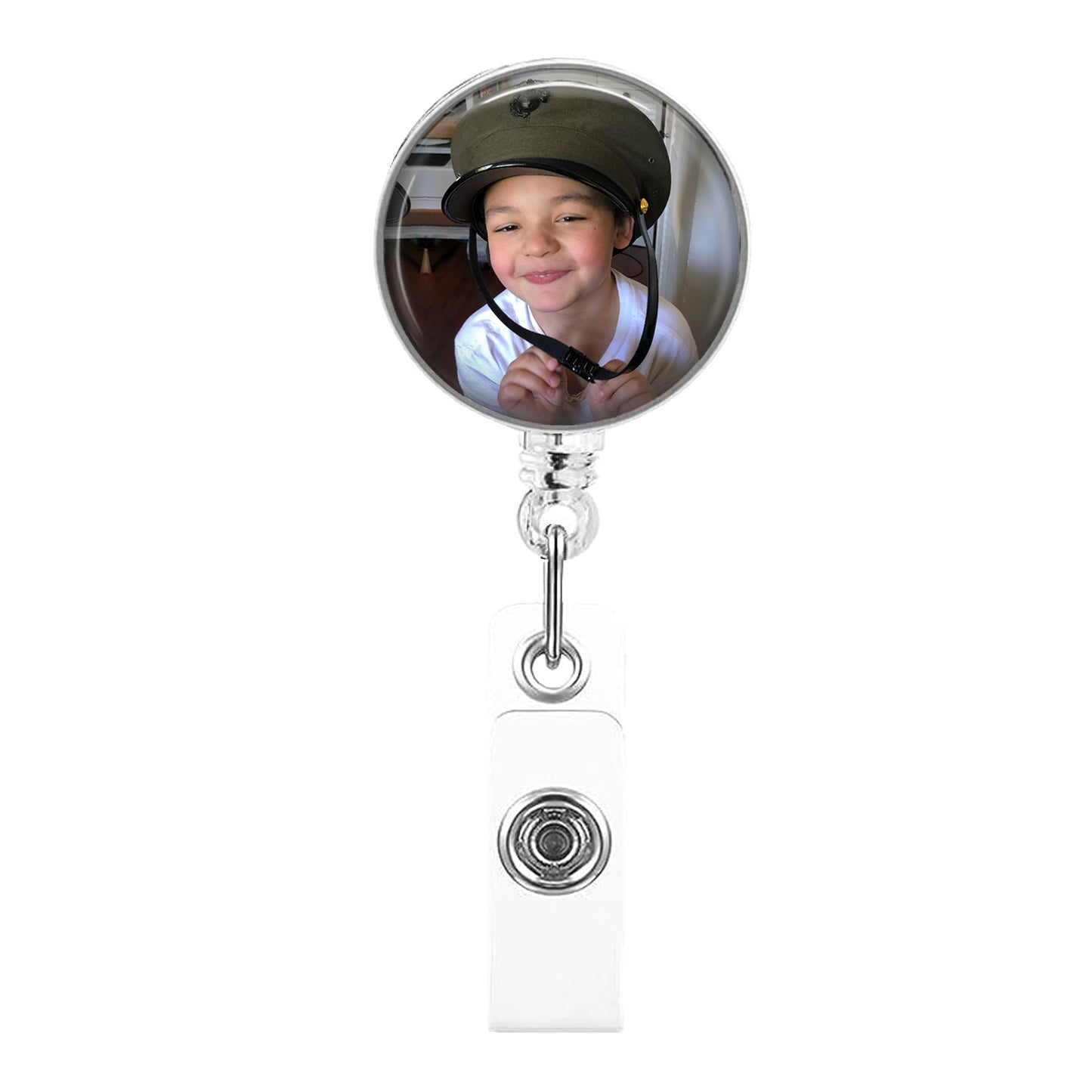 Retractable ID Badge Holder with your Photo - Perfect for Work or Events