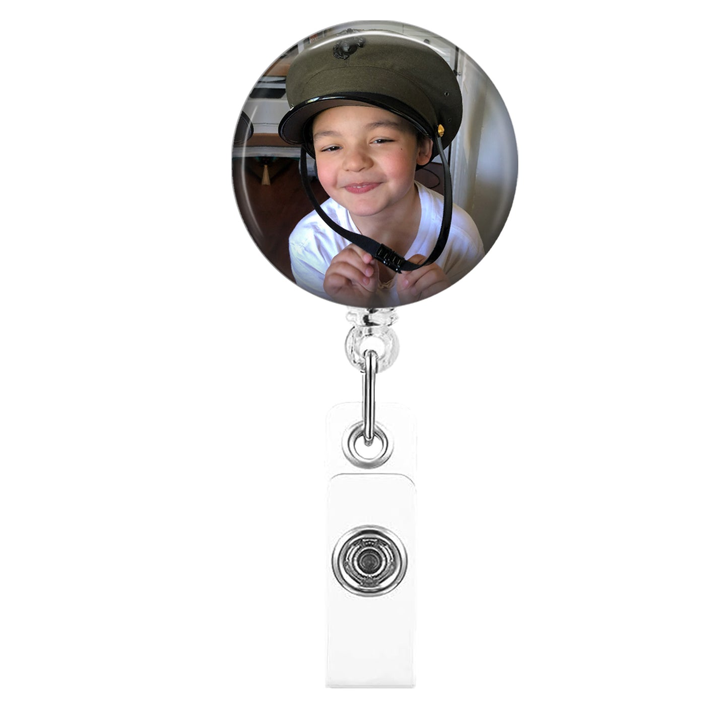 Retractable ID Badge Holder with your Photo - Perfect for Work or Events