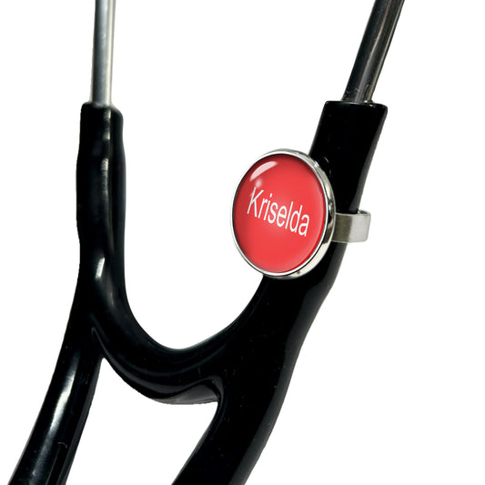12 Color Stethoscope Id Name Tag Charm Personalized