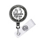 Pediatric Baby Prints Retractable ID Badge Reel Holder