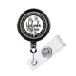 Pediatric Baby Prints Retractable ID Badge Reel Holder