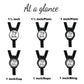 Baby Footprints Yoke Stethoscope Id Name Air Tag Holder Personalized