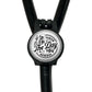A black stethoscope with a circular badge featuring a skeleton and the text "The Day You Serve".