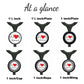 EKG Heart Stethoscope Id Tag Personalized - 10 Design Colors