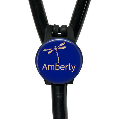 Personalized Stethoscope Tag – Adjustable Silicone Band | DragonflyTracker ID - 514