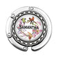 Personalized Flowers and Birds Purse Hanger Bag Hanger for Table or Desk