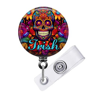 Retractable ID Badge Reel - Custom Nurse & Doctor Badge Holder with Clip - 637