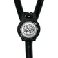 A black stethoscope with a circular badge on the handle that says "The Day You Deserve".