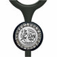 A black and white medical device with a decorative charm featuring a skeleton and the text "Have a Day, You Deserve".