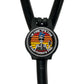 A black stethoscope with a circular badge featuring a skeleton wearing a blue headband and the text "I'm fine, it's fine. Everything's fine."
