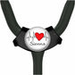 A stethoscope with a personalized name badge on it.