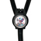 A black stethoscope with a round badge featuring a cartoon character and the text "Coffee nurse, nurse, nurse, nurse, nurse, nurse, nurse, nurse, nurse".