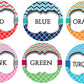 Chevron Stripes (6 Colors) Retractable ID Badge Reel Holder