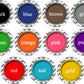 Gray Chevron Stripes (11 Colors) Retractable ID Badge Reel Holder